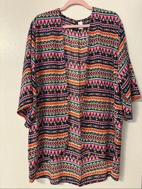 Divided by H&M Multicolor Geometric Open-Front Kimono